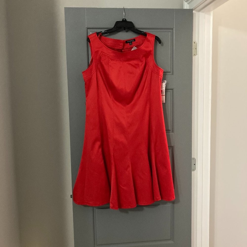 Sharagano Women 14w Red Dress